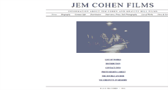 Desktop Screenshot of jemcohenfilms.com
