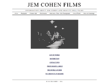 Tablet Screenshot of jemcohenfilms.com